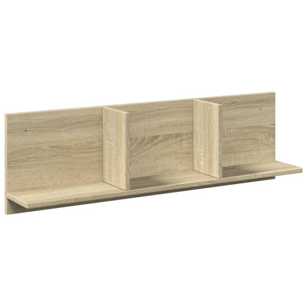 Mueble de pared madera ingeniería roble sonoma 100x16.5x30 cm M 2