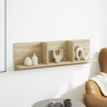 Mueble de pared madera ingeniería roble sonoma 100x16.5x30 cm 3