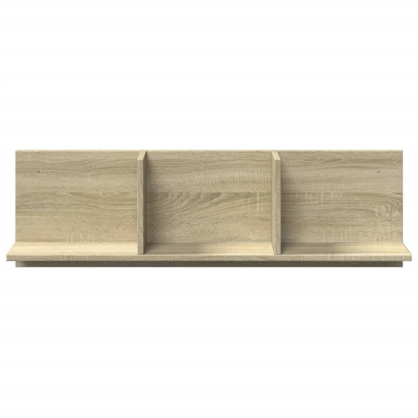 Mueble de pared madera ingeniería roble sonoma 100x16.5x30 cm M 4