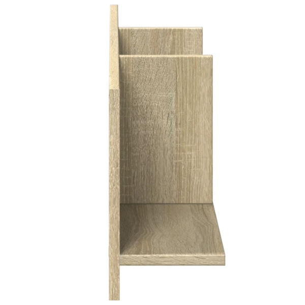 Mueble de pared madera ingeniería roble sonoma 100x16.5x30 cm M 5