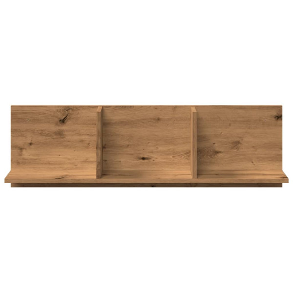 Mueble de pared madera ingeniería roble artisian 100x16.5x30 cm M 4