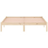 Cama sem colchão 152x203 cm Queen madeira de pinho maciça 5