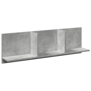 Mueble de pared madera ingeniería gris hormigón 100x16.5x30 cm H