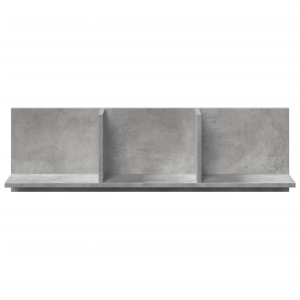 Mueble de pared madera ingeniería gris hormigón 100x16.5x30 cm M 4