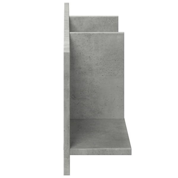 Mueble de pared madera ingeniería gris hormigón 100x16.5x30 cm M 5
