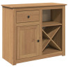 Aparador con cajón Panama madera maciza pino 93x40x80 cm 2