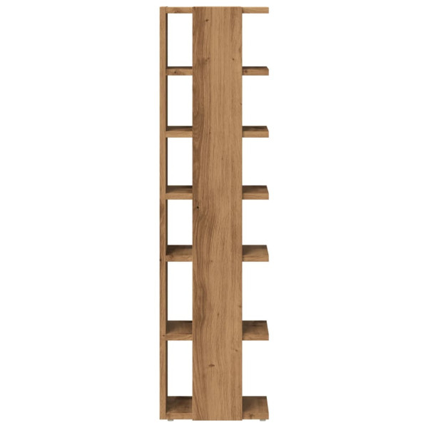 Mueble zapatero madera ingeniería roble artisan 28x27x102 cm M 5