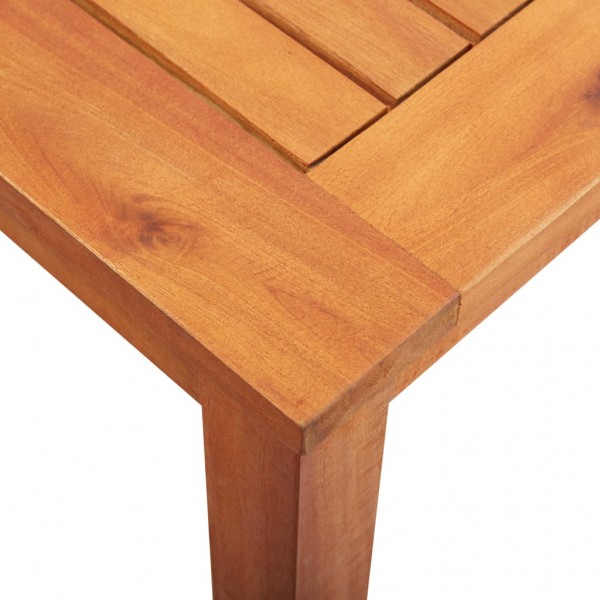 Mesa de jardín madera maciza de acacia 150x90x74 cm M 5