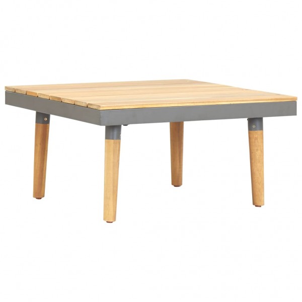 Mesa de centro de jardín madera maciza de acacia 60x60x31.5 cm D