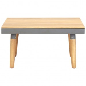 Mesa de centro de jardín madera maciza de acacia 60x60x31.5 cm H