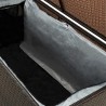 Caja de almacenaje jardín ratán sintético marrón 100x50x50 cm 2