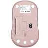 Phoenix m250 ratón inalámbrico 2.4 ghz receptor usb hasta 1600 dpi compatible con pc mac portátil color rosa 4