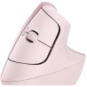 Mouse raton vertical logitech lift 6 botones 4000 dpi wireless inalambrico rosa 2