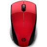Mouse raton hp optico wireless inalambrico 220 rojo 1