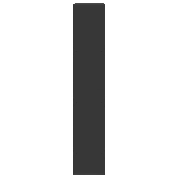 Estantería de madera de ingeniería negra 100x33x175 cm M 5