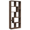 Librería divisora madera ingeniería marrón roble 67x25x161.5 cm 2