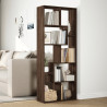 Librería divisora madera ingeniería marrón roble 67x25x161.5 cm 4