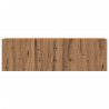 Mueble TV de pared madera ingeniería roble artisan 100x30x30 cm 4