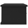 Estante de cajones para pared contrachapada negro 60x26x18.5cm 5