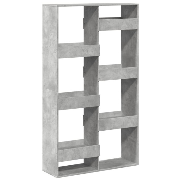 Estantería madera de ingeniería gris hormigón 100x33x175 cm M 2