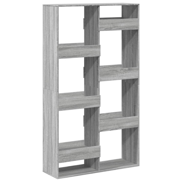 Estantería madera de ingeniería gris Sonoma 100x33x175 cm M 2