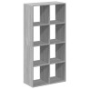 Librería divisor madera ingeniería gris Sonoma 69.5x29x137.5 cm 2