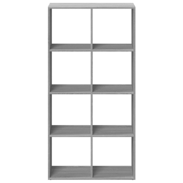 Librería divisor madera ingeniería gris Sonoma 69.5x29x137.5 cm M 5