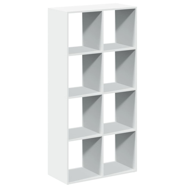 Librería divisora madera ingeniería blanco 69.5x29x137.5 cm M 2