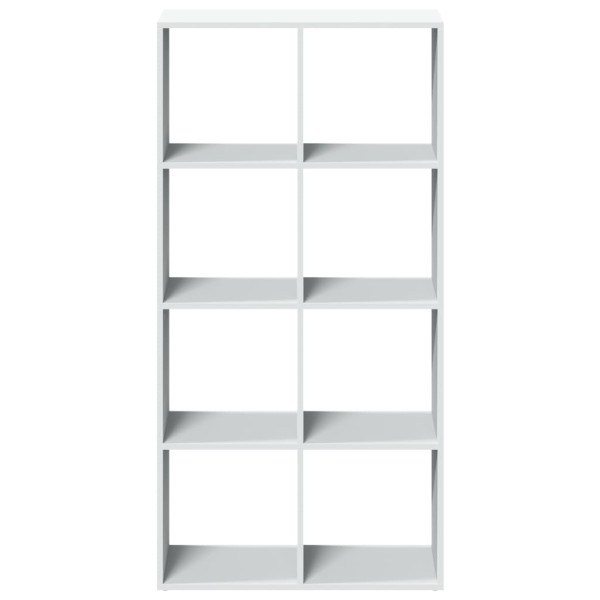 Librería divisora madera ingeniería blanco 69.5x29x137.5 cm M 5