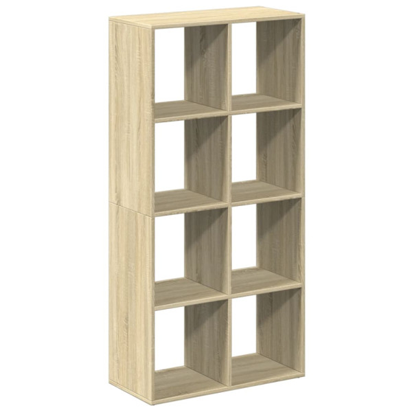 Librería divisor madera ingeniería roble Sonoma 69.5x29x137.5cm M 2
