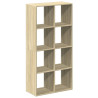 Librería divisor madera ingeniería roble Sonoma 69.5x29x137.5cm 2