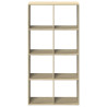 Librería divisor madera ingeniería roble Sonoma 69.5x29x137.5cm 5