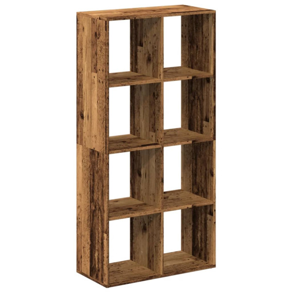 Librería divisor madera ingeniería envejecida 69.5x29x137.5 cm M 2