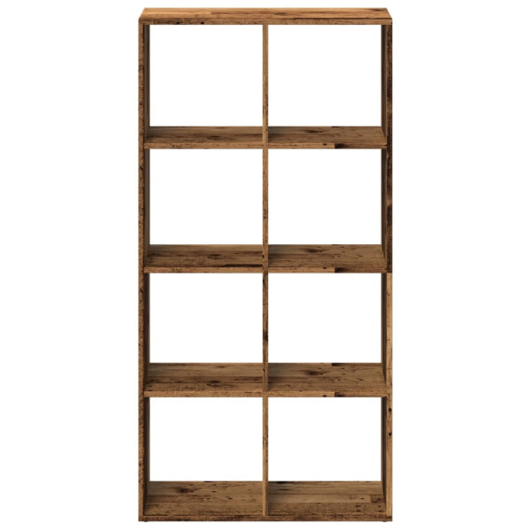 Librería divisor madera ingeniería envejecida 69.5x29x137.5 cm M 5