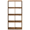Librería divisor madera ingeniería envejecida 69.5x29x137.5 cm 5