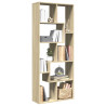 Librería divisora madera ingeniería roble Sonoma 67x25x161.5 cm 1