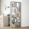 Librería divisora madera ingeniería gris hormigón 67x25x161.5cm 4
