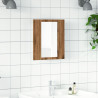 Armario de baño con espejo LED madera roble artisan 40x12x45 cm 4