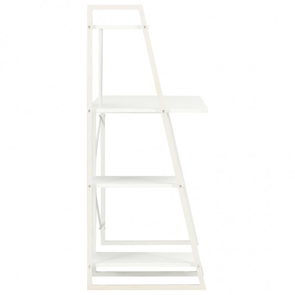 Secretária com unidade de prateleiras 102x50x117 cm branco M 3