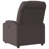 Sillón reclinable eléctrico tela marrón oscuro 4