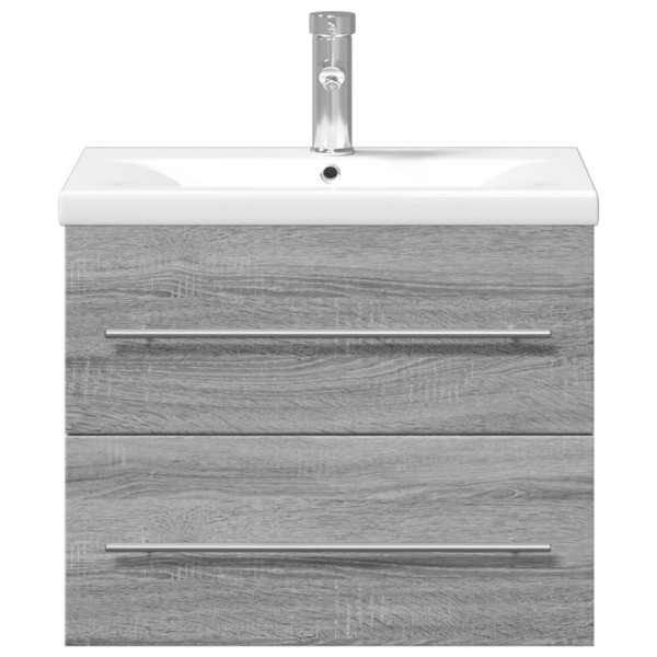 Mueble de baño con lavabo integrado gris Sonoma M 4