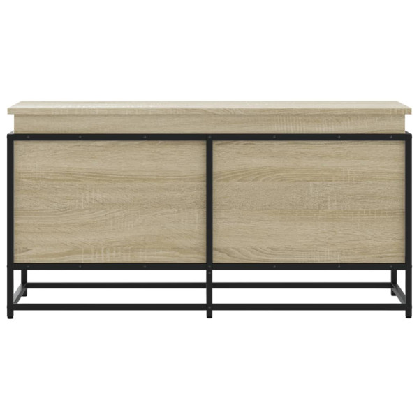 Caja de almacenaje con tapa madera roble Sonoma 100x40x51.5 cm M 4