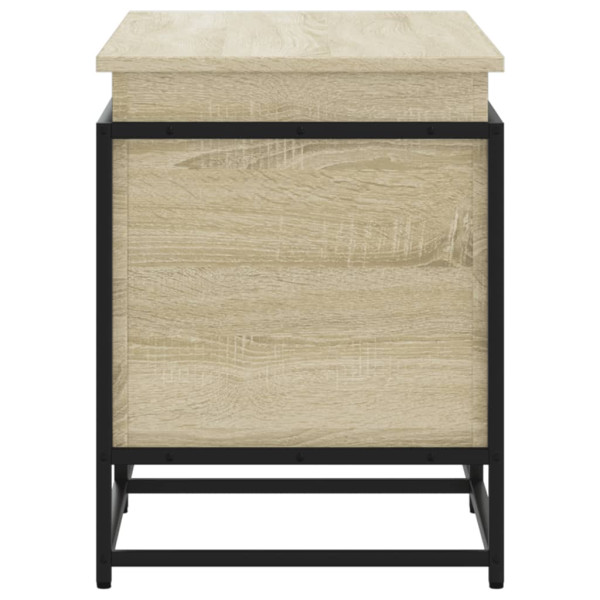 Caja de almacenaje con tapa madera roble Sonoma 100x40x51.5 cm M 5