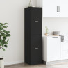 Armario botiquín madera de ingeniería negro 40x41x174.5 cm 4