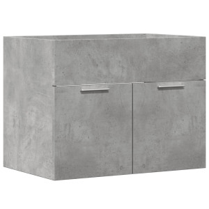 Armario para lavabo contrachapada gris hormigón 60x38.5x46 cm H