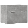 Armario para lavabo contrachapada gris hormigón 60x38.5x46 cm 2