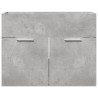 Armario para lavabo contrachapada gris hormigón 60x38.5x46 cm 4