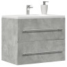 Armario para lavabo aglomerado gris hormigón 60x38.5x48 cm 1