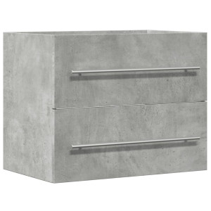 Armario para lavabo aglomerado gris hormigón 60x38.5x48 cm H