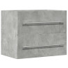 Armario para lavabo aglomerado gris hormigón 60x38.5x48 cm 2